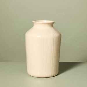 12" Textured Ceramic Decorative Vase - Hearth & Hand Magnolia, Target